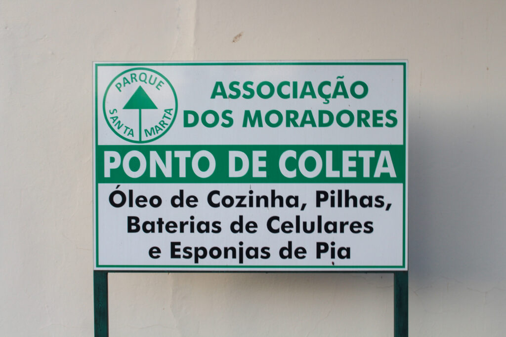 Coleta seletiva bairro santa marta